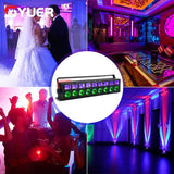 YUER™️ LED Bar 2in1 Effect RGBW & UV Sound Control Lights DMX Control Music Rhythm Colorful LAMP DJ Disco Car TV Desktop Decora Lights