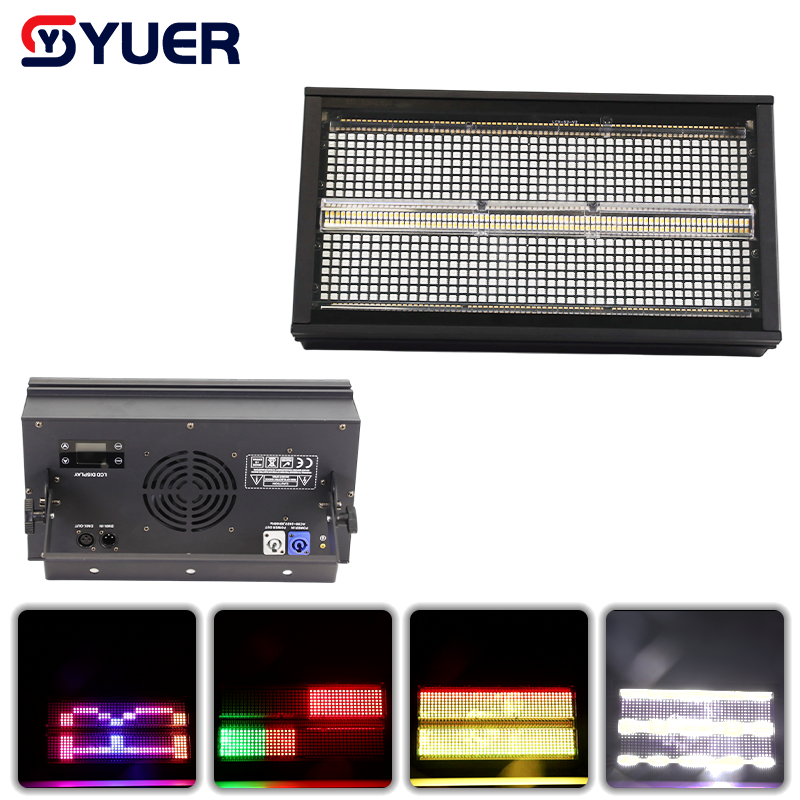 YUER™ 88+30 Segments LED RGB Strobe Light Flash Wash Effect DMX512 For DJ Disco Party Bar Club Wedding Stage Lighting
