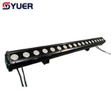 YUER™️ 18X10W LED RGBW 4in1 IP65 Waterproof Wall Washer Light DMX512 Adjustable Beam Auto Sound Activated Master Slave Control for Stage Event Outdoor DJ Nightclub Concert