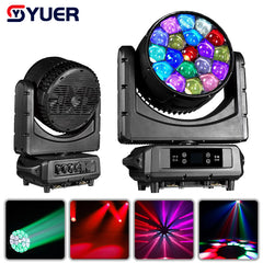 YUER™IP65 Impermeable LED 19x40W RGBW Bee Eye Wash Cabeza Móvil DMX512 Control RDM para Dj Discoteca Bar Club
