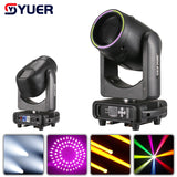 YUER™️ NEW Mini 295W Beam Spot Moving Head Light With LED Ring Double Prism Stage Light DMX512 For DJ Disco Wedding Effect