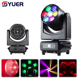 YUER™️  IP65 Waterproof 7X60W RGBW 4in1 Bee Eye Wash Moving Head Light DMX512 Control for DJ Disco Bar Party