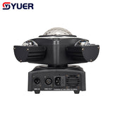 YUER™ Stage Effect Lighting 5x10W RGBW LED RG Laser 2x10W White Strobe RGB Ring Moving Head Party Dj Disco Club Stage Lighting