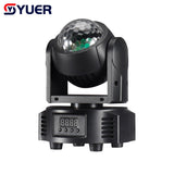 YUER™️ Mini RGBW LED Moving Head Magic Ball Wash Strobe 3in1 PAR Lighting Dmx512 Stage Light Effect Wash Disco Dj Party Bar