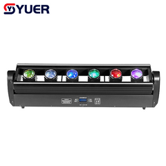 YUER™️LED 6 YEUX 6X30W RGBW 4EN1 Lyre Avec Bande LED 90pcs Course de Chevaux Faisceau Sonore Contrôle DMX512 Pour DJ Disco Fête Noël Mariage