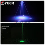 YUER™️ RGBW LED 4in1 Effect Wash Beam Strobe Laser Remote DMX Control Sound Music Infinite Rotation Party Wedding Moving Stage Lighting