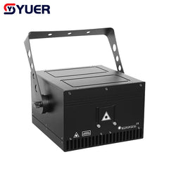 YUER™️ Nuevo Proyector de Luz Láser RGB de 6w 8W 10W 12W con Escáner Láser de Animación 3D Profesional y Control por Aplicación para DJ, Discoteca, Fiesta, Navidad, Boda, Efecto de Escenario