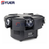 YUER™️ LED 6x10W Zoom Wash LED Moving Head Light RGBW 4in1 DMX Stage Light Effect Disco Stage Lighting Professionals Wedding