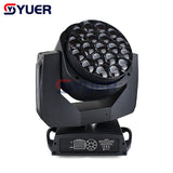 YUER™️ Professional LED 19X15W RGBW 4IN1 Big Bee Eye Moving Head Light With Zoom Rotating Mac Aura Stage Light Disco DJ party Lighting