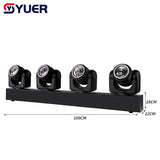 YUER™ 4x80W LED beam moving head Bar light RGBW 4in1 with ring DMX512 stage Effect lighting for DJ Disco wedding party Club