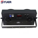 YUER™️NEW LED 2Eyes 2x100W COB Blinder Light With Ring +48X0.2W RGB Voice Control DMX512 For DJ Disco Party Stage Effect Lighting Night Club Bar Light