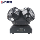 YUER™️ NEW Mold 12X10W 3 head moving head light With RGB Laser With Aperture Light For DJ Disco Stage Wedding Music Party Bar