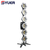 YUER™️ 6X50W COB Warm White + RGB SMD Pixel Linear Retro Flash Light Wall Wash Flash Horse Racing Effect DMX512 DJ Disco Party Stage Effects