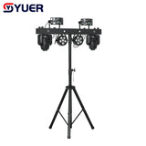 YUER™️ 2x30w Spot Moving Head Par Light RGBW Butterfly Strobe Bar 4in1 Stand Dj Disco Effect Stage Lighting  DMX Music Nightclub