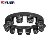 YUER™️LED 12X80W RGBW 4IN1 Infinite Lifting Ring Moving Head Beam Light With 432X3W Warm White+432X3W White Strobe Effect RDM DMX512 For Dj Disco Party Wedding