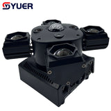 YUER™️ NEW 4X15W RGBW Laser Lamp Moving Head Light Beam Strobe Magic Ball Projector 14/21DMX Stage DJ Bar Party Stage Light 4in1