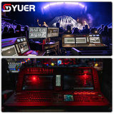 YUER™️ Double Touchable Screen Touch Tiger Stage Light Console DMX512 Controller Flightcases i7 CPU  DJ Bar Lights Control Led Lighting