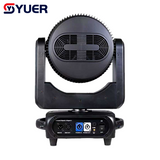 YUER™️LED 19X40W RGBW 4IN1 Zoom Bee Eye Moving Head Light With Ring Linear Dimming LCD DMX512 For Party Wedding DJ Disco