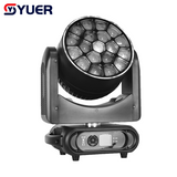 YUER™️LED 19X15W RGBW 4IN1 Bee Eye Moving Head Light With Ring Spot Wash Zoom Voice Control RDM DMX512 For DJ Disco Stage Wedding Party Bar