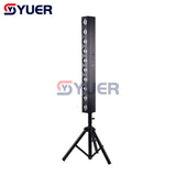 YUER™️ 10x12W COB Warm White Blinder Bar Light COB Amber LED High Power Professional Stage Lighting For Party Bar KTV DJ Disco