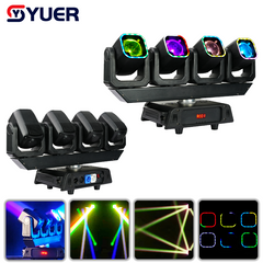 YUER™ 4x40W RGBW 4in1 4 Head Moving Head Light With Ring Beam Effect DMX Sound Control For DJ Disco Wedding Event Party Bar Club