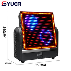 YUER™️LED 400PCS RGB + 108PCS Blanco y Blanco Cálido Luz Estroboscópica de Cabeza Móvil con Efectos Flash de Lavado RDM DMX512 Para DJ Disco Fiesta Club Bar