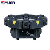 YUER™️ New Mold Smart 6 Heads Moving Head Beam Laser Light RGB Floral Color Laser Light Projector Unlimited Rotating Disco Laser Light