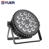 YUER™️ Die-cast Alu. Led Par Light 18x10W RGBW 4in1/18x15W RGBWA 5in1/18x18W RGBWA+UV 6in1  DMX Stage Lights Business Lighting High Power Light Party KTV Disco DJ