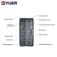 YUER™️ IP65 LED Screen Outdoor Indoor Waterproof Module Size 500*500mm Cabinet 500*1000mm Stage Advertising Display