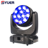 YUER™️ Professional 12x40W LED RGBW 4in1 Zoom Wash LED Moving Head Light Beam Effect Light For DJ Bar Stage KTV Nightclub