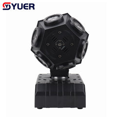 YUER™️ 12X10W RGBW 4EN1 Lumière de tête mobile à double tête pour DJ, Discothèque, Scène, Mariage, Fête Musicale, Bar