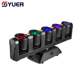 YUER™ 5x80W RGBW + 4x10W Golden Beam Moving Head Light DMX512 Control for DJ Disoc Stage Lighting Show Party Club Park Indoor Bar