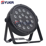 YUER™️ Professional Stage Lights 18LED RGB 3in1 Par Light DMX Colour Mixing For Party DJ Disco Music Show With App Control Night Light