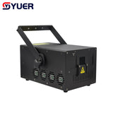 YUER™️ RGB 15W ILDA 40Kpps Animation Scanner Projector Beam Laser Stage Lighting Effect Dance Party Wedding Holiday Bar Club DMX Dj