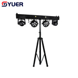 YUER™️ 2X40W Beam Moving Head 6X8W Par Light White Strobe Green Laser 4in1 Stand Dj Disco Effect Stage Lighting DMX Music Nightclub