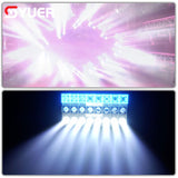 YUER™️ 260W LED RGBW 4in1 Strobe Light White Linear Dimming DMX512 Super Bright Dj Party Wash Bar Strobe Stage Lighting Effects