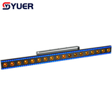YUER™️LED 18X3W Golden Point Control Wall Washer Light With 120X0.5W RGB 3IN1+Horse Racing Effect DMX512 For DJ Club Disco Party Dance Floor
