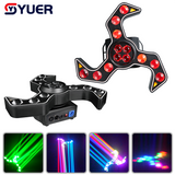 YUER™️LED 9X10W Beam+4X10W Bee Eye RGBW 4IN1 Moving Head Stage Light With 3 Amber Strobe Effect DMX512 For Party Dj Disco Club Effect Lighting