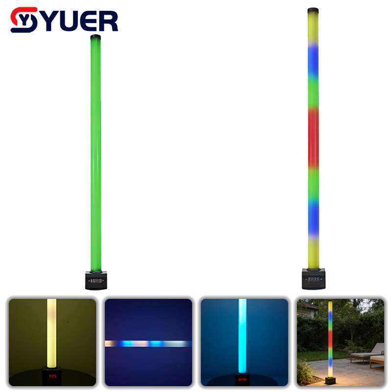 YUER™️LED RGB 3IN1 Warm/White Pixel Light With Wash Sound Control Strobe Effect For Bar Light  DJ Disco Party Wedding Club