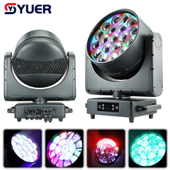 YUER™️Waterproof IP66 LED 19X80W RGBW 4IN1 Bee Eye Moving Head Light Beam Wash Zoom FX DMX512 For Party Disco Club Light DJ