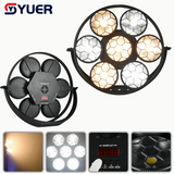 YUER™️ 7X50W CW WW COB Round Blinder Light Strobe Wash Effect DMX512 For Dj Dmx Stage Light Effect Light Disco Dj Bar
