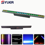 YUER™️LED 24X4W RGBW 4IN1 Wall Washer Lights With 120X0.2W Warm White+Horse Racing Effects RDM DMX512 For DJ Club Disco Party Dance Floor