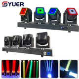 YUER™ 4x80W LED RGBW 4IN1 Moving Head  Beam Light  With Ring Infinite Rotation Wash DMX512 stage Effect For DJ Disco Wedding party Club