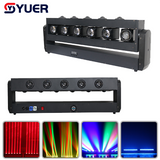 YUER™NEW LED 6X20W/40W/60W RGBW 4IN1 +5X3W Single-Color 6 Head Retro Effect Light Beam Strobe Effect DMX512 For Stage Light Disco Dj