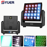 YUER™️ LED Moving Head Matrix Light 25X5W White + 400PCS RGB + 108PCS White and Warm White Flash Wash Effects DMX512 For DJ Disco Party Club Bar