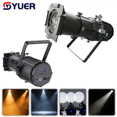 YUER™️ 200W Zoom LED Profile Spot Light Professional 3200K/5600K 2IN1 DMX512 Follow Logo Projector For Party Stage DJ Show