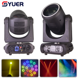 YUER™️Upgraded Version LED 250W Moving Head Light With Ring Beam+Spot+18 Rotating Prisms+Focus+Frost+Rainbow Effect DMX For Stage Light Disco Dj
