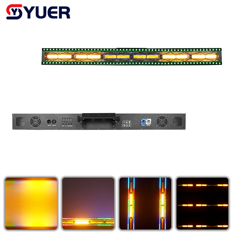 YUER™️LED 6X40W COB Bañador de pared con luz de relleno 112X0.2W Control de voz DMX para DJ Club Disco Fiesta Pista de baile