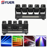 YUER™️LED 10X80W RGBW 4IN1 Double-sided Electrodeless Moving Head Beam Light With 360X3W Warm White+360X3W White Strobe Effect RDM DMX512 For Dj Disco Party Wedding