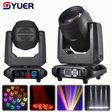 YUER™️ NEW Mini 200W LED Moving Head Light Beam Spot 18 Rotating Prisms Dj Dmx Stage Light Effect Light Disco Dj Bar Wedding Club